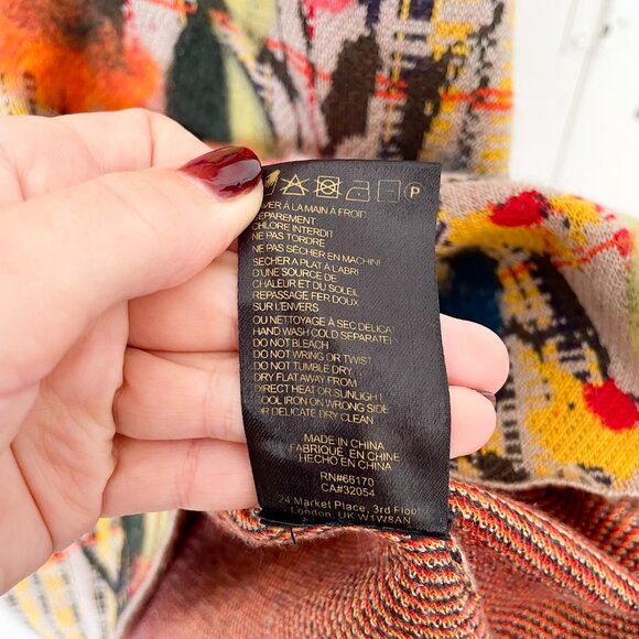 Anthropologie Troubadour Bloomline Wool Blend Sweater Shift Dress, Size Medium - Picture 7 of 11